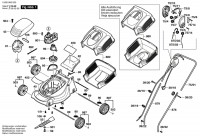 Bosch 0 600 885 042 ROTAK 32 Lawnmower 240 V / GB Spare Parts ROTAK32